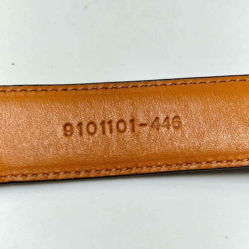 LAUREN Ralph Lauren Black Italian Leather Womens Belt Size M 1